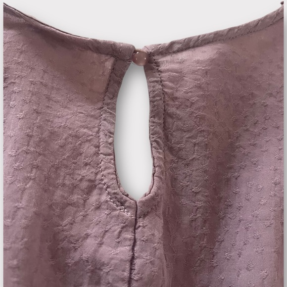 Light Pink/Mauve Long Sleeve Blouse with Lace Detailing - Picture 5 of 5